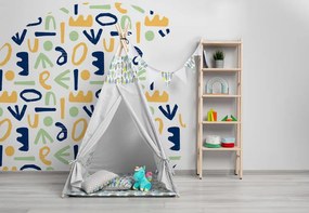TeePee Tent - Feathers -Colorful