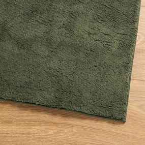 vidaXL Χαλί HUARTE Δασικό Πράσινο 80 x 750 cm 100% Πολυεστέρας
