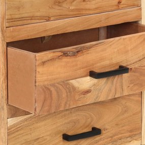 vidaXL Ντουλάπι με Συρτάρια 88 x 30 x 73 εκ. από Μασίφ Ξύλο Ακακίας