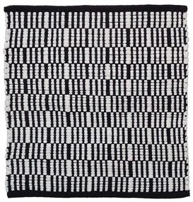 Πατάκι Μπάνιου Bandra Black Sealskin 60X60 Cotton-Polyester
