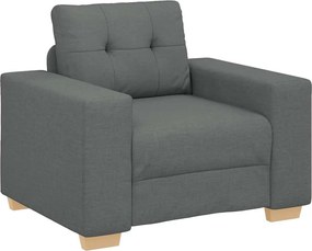vidaXL Πολυθρόνα Σκούρο Γκρι 100 x 78 x 80 εκ. Ύφασμα