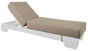 VERANO Μαξιλάρι Ξαπλώστρας (B) Ύφ.Cappuccino Water Repellent με Φερμουάρ - Velcro 208(76 132)x69/20cm Ε226,Μ3
