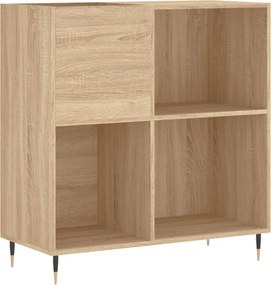 vidaXL Δισκοθήκη Sonoma Δρυς 84,5 x 38 x 89 εκ. από Επεξεργασμένο Ξύλο
