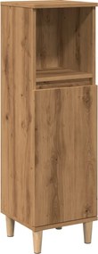 vidaXL Ντουλάπι μπάνιου Δρυς τεχνίτης 30x30x100 cm Κατασκευασμένο ξύλο