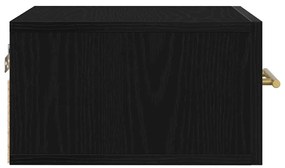 vidaXL Κομοδίνο 2 pcs Μαύρη δρυς 35 x 35 x 20 εκ Επεξεργασμένο ξύλο