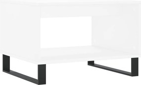 vidaXL Τραπεζάκι Σαλονιού Λευκό 60 x 50 x 40 εκ. από Επεξεργ. Ξύλο
