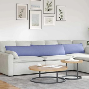 vidaXL Μαξιλάρι Καναπέ 2 pcs Μπλε τζην 200 x 40 εκ. ύφασμα