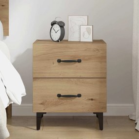 vidaXL Ντουλάπι κρεβατιού Artisan Oak 40 x 35 x 47,5 εκ