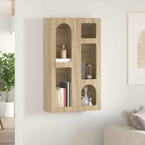 vidaXL Κρεμαστό ντουλάπι με ράφι ELST Δρύς Sonoma 59 x 20 x 100 εκ