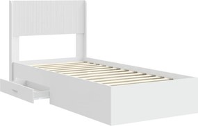 vidaXL Καλάθι με αποθήκη και κεφαλάρι Λευκό 90 x 190 cm