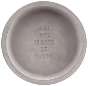 Διακοσμητικό Μπωλ All We Have Is Now RD0016997 Φ20x5cm Grey Raeder Πορσελάνη