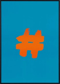 Κάδρο Hashtag-Μπλε
