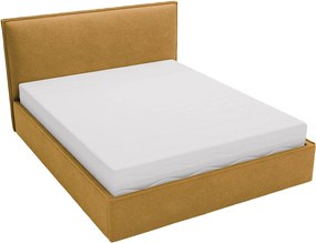 Επενδυμένο Κρεβάτι Bianco Grant-Μουσταρδί-160 x 200