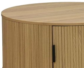 Τραπέζι σαλονιού Scandi pakoworld MDF φυσικό Φ80x35.5εκ