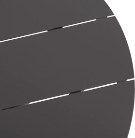 ΤΡΑΠΕΖΙ ΣΤΡΟΓΓΥΛΟ ΑΛΟΥΜΙΝΙΟΥ HIGER HM6289.01 ΓΚΡΙ Φ90x74Yεκ.