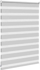 vidaXL Ζέβρα τυφλή Ανοιχτό Γκρι Πλάτος υφάσματος 100,9 εκ. Πολυεστέρας