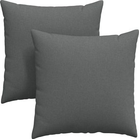 vidaXL Μαξιλάρι Καναπέ 2 pcs Σκούρο Γκρι 80 x 80 cm ύφασμα