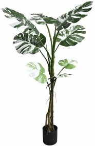 Τεχνητό Δέντρο Monstera II 316-000005 132cm Green-White Inart Πολυπροπυλένιο