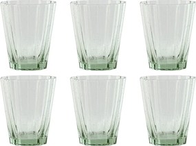 Σετ ποτηριών Home ESPRIT Πράσινο Κρυστάλλινο 280 ml (x6)