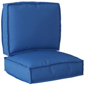 vidaXL Σετ Μαξιλαριών Πάγου 2 pcs Μπλε Ρουά 50 x 50 x 12 cm