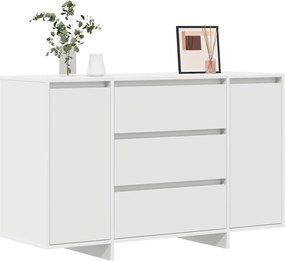 vidaXL Πλαϊνό γραφείο Λευκό 120 x 41 x 75 εκ. Επεξεργασμένο ξύλο