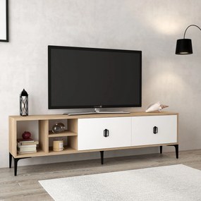 Έπιπλο Τηλεόρασης Sapphire Δρυς / Λευκό DEDRON 180x35x18