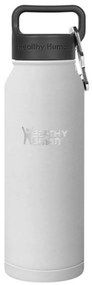 Μπουκάλι Θερμός Stein Healthy Human με χωρητικότητα 621ml και διατήρηση θερμοκρασίας 12h ζεστό / 24h κρύο - Pure White