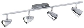Φωτιστικό Σποτ Led 93675 Chromium Corbera Eglo Metal, Plastic