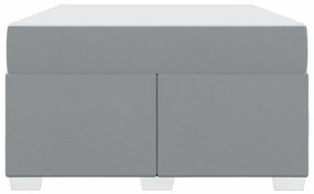 vidaXL Σκελετός Κρεβατιού Ανοιχτό γκρι 120 x 200 cm ύφασμα