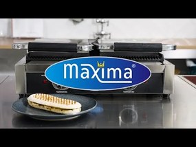 Contact Grill - Grooved - Double Grill Plate - 2 x 22cm