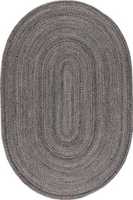Οβάλ Χαλί All Season (160x230) Βιοκαρπέτ Marivan Charcoal Mustard