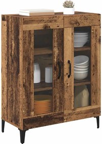 vidaXL Πλαϊνό γραφείο Παλιό Ξύλο 69,5 x 34 x 90 εκ.