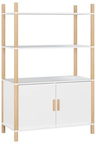 vidaXL Ραφιέρα Λευκή 80 x 40 x 121 εκ. από Επεξεργασμένο Ξύλο