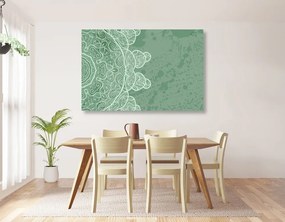 Εικόνα πράσινο arabesque σε αφηρημένο φόντο - 90x60