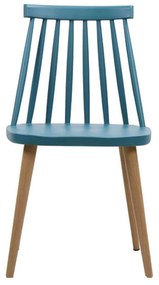 Καρέκλα Lavida Blue ΕΜ139,5 43X48X77 cm Σετ 4τμχ Metal, Polypropylene
