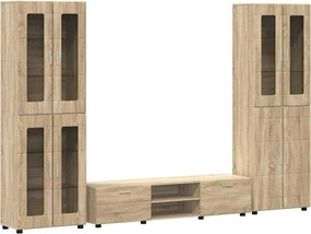 vidaXL Σετ επίπλου τηλεόρασης με συρτάρι FLORIN 3 pcs Δρύς Sonoma