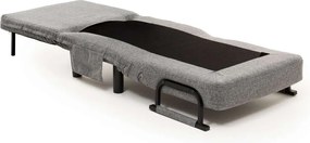 Πολυθρόνα-Κρεβάτι Ανοιχτό Γκρι SENTO SINGLE 75x50x75