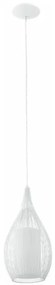 Eglo Razoni Μοντέρνο Κρεμαστό Φωτιστικό Μονόφωτο με Ντουί E27 σε Λευκό Χρώμα 92251