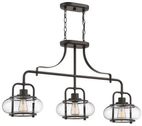 Κρεμαστό Φωτιστικό Οροφής 3xE27 Trilogy Elstead Lighting-QZ-TRILOGY-ISLE-OZ-Μπρονζέ QZ-TRILOGY-ISLE-OZ