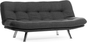 3-Seat Sofa-Bed Misa Small Sofabed - Dark Grey Dark Grey