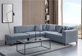 Corner Sofa-Bed West Left - Grey Grey