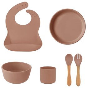 MinikOiOi Σετ BLW III από Σιλικόνη Woody Brown