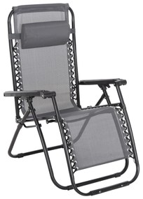 ΠΟΛΥΘΡΟΝΑ RELAX COMPANION HM5095.11 ΓΚΡΙ TEXTILENE-ΜΑΥΡΟ ΜΕΤΑΛΛΟ 67x145x110Υεκ.