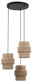 Κρεμαστό Φωτιστικό Οροφής 3xE27 15W IP20 Μπεζ Calisto 6098 TK Lighting-6098-Μπεζ 6098