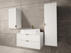 Επιτοίχιο ντουλάπι μπάνιου Merced D100, Άσπρο, Τοίχου, Ο αριθμός των θυρών: 1, 120x35x35cm, 26 kg | Epipla1.gr