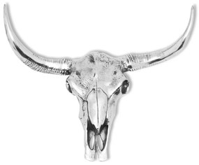 Διακοσμητικό Τοίχου Κεφάλι Ασημί από Αλουμίνιο