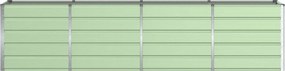 vidaXL Γλάστρα Πράσινο 240 x 80 x 75 εκ. Ατσάλι