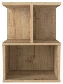 Κομοδίνο Entiero Megapap χρώμα sapphire oak 39,8x35x54,6εκ.