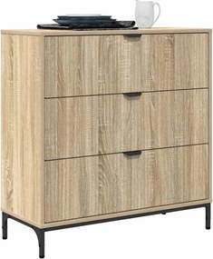 vidaXL Πλαϊνό γραφείο Δρύς Sonoma 79,5 x 33 x 82 εκ Επεξεργασμένο ξύλο