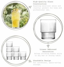 Σετ 6τεμ. Ποτήρια Κρασιού HELEN 230ml - LAV